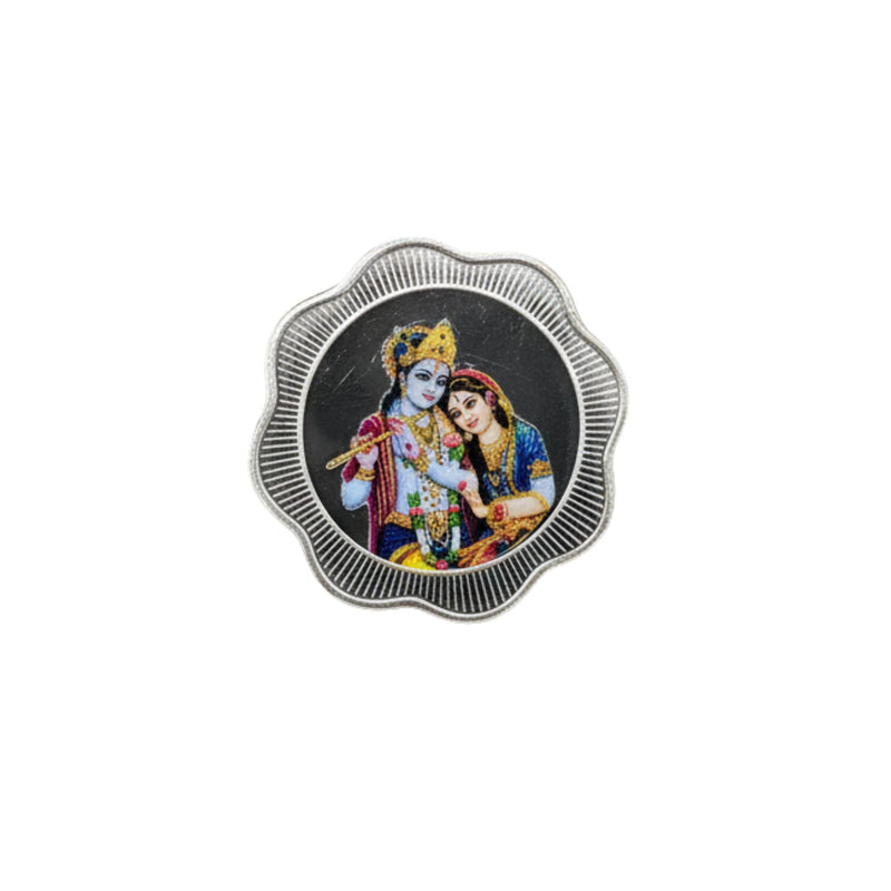999 Pure Silver Radhe Krishna Coin