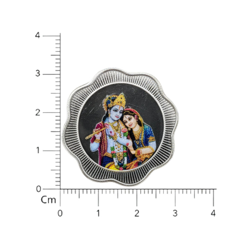 999 Pure Silver Radhe Krishna Coin